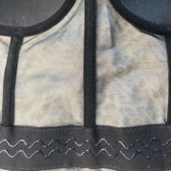 Multicolored Crop Top Bustier Adjustable/removable Straps S/M - Picture 9 of 10